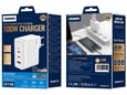 Jellico adapter hišni polnilec 220V Gun QC 100W vhod 1x USB A (22,5W) in 2x Type C (1x 65W + 1x 35W) + kabel Type C - Type C - Original (EU Blister) b