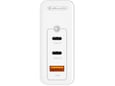 Jellico hišni adapter C118 220V Gun QC 100W vhod 1x USB A (22,5W) in 2x Type C (1x 65W + 1x 35W) - bel