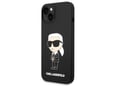 KARL LAGERFELD silikonski ovitek IML NFT Karls Full Body za iPhone 14 Plus, črna, KLHCP14MSNIKBCK