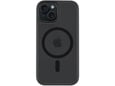 TACTICAL silikonski ovitek Asphalt MagForce za iPhone 15, prozorno črna