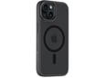 TACTICAL silikonski ovitek Asphalt MagForce za iPhone 15, prozorno črna