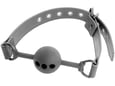 FETISH SUBMISSIVE Gag Bondage Breathable Silicon Black