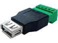 KEDO USB konektor ženski Tip A z vijaki, 5pin