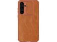 NILLKIN preklopna torbica za Samsung Galaxy A55, rjava, QIN