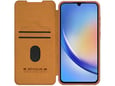 NILLKIN preklopna torbica za Samsung Galaxy A55, rjava, QIN
