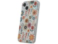 ONASI silikonski ovitek Hippie Flower za Samsung Galaxy A15 5G, oranžna