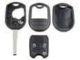 888 Car Accessories Kuciste oklop kljuca 4 dugmeta za ford escape 2014-2016ford fiesta 2013-2017ford focus 2014-2018f