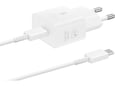 SAMSUNG HIŠNI POLNILEC EP-T2510XWE (Type C) + EP-DN980BWE (Type C-Type C) QC 25W - bel original (Eu Blister)