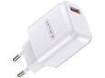 Jellico adapter A77 hišni polnilec 3.0A Quick Charge 22,5W vhod USB A s kablom Micro USB - (EU Blister) bel