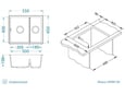 Alveus sudopera Omni 50 G90 - čisto crne 550 x 450 x 198 mm