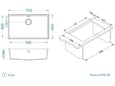 Alveus sudopera Omni 40 g91 - crna 750 x 450 x 198 mm