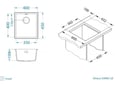Alveus sudopera Omni 10 G90 - čisto crna 400 x 450 x 198 mm