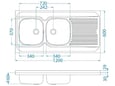 Alveus sudopera Classic100 mat 1200 x 600 x 160 mm