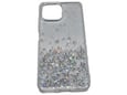 ONASI silikonski ovitek Sparkle za iPhone 15 Plus, prozorna
