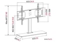 MYWALL namizni nosilec za TV HP 2 DL, 81-165 cm, do 50 kg