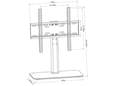 MYWALL namizni nosilec za TV HP 2 BWL, 81-140 cm, do 40 kg