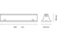2 EMME CLIMA talna konzola za klimo Brooklyn Base 600 x 200 x 150 mm