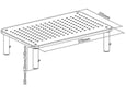 GEMBIRD stojalo za monitor MS-TABLE-01, 37x23.5x12 cm, do 20 kg, kovina