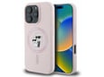 KARL LAGERFELD ovitek MagSafe za iPhone 16 Pro Max, roza, KLHMP16LSCMKCRHP