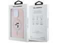 KARL LAGERFELD ovitek MagSafe za iPhone 16 Pro Max, roza, KLHMP16LSCMKCRHP