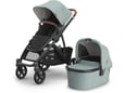 UPPABABY otroški voziček V3 Vista Kenzi 0303-VIS-EU-KNZ Mystic Aqua Carbon, Saddle L.