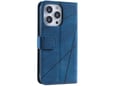 CHAMELEON preklopna torbica za Apple iPhone 16 Pro Max, modra, WLGO-Lines