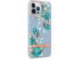 CHAMELEON ovitek za gumiran TPU Flowers Apple iPhone 16 Pro Max, moder
