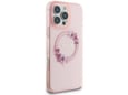 GUESS ovitek Flower za iPhone 16 Pro, roza, GUHMP16LHFWFCP
