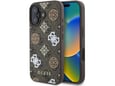 GUESS ovitek za iPhone 16, rjava, GUHMP16SP4PWPW