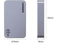 UGREEN polnilnik Nexode Pro 65W 3 portni ultra-slim USB Gan, 25356