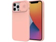 ONASI silikonski ovitek Lens Cover za iPhone 16 Pro Max, roza