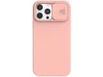 ONASI silikonski ovitek Lens Cover za iPhone 16 Pro Max, roza
