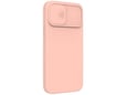 ONASI silikonski ovitek Lens Cover za iPhone 16 Pro Max, roza