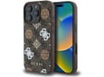 GUESS ovitek Stamp za iPhone 16 Pro Max, rjava, GUHMP16XP4PWPW