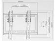 SUPERIOR stenski nosilec za TV SUPSTV008, 58-106 cm, do 35 kg