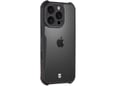 TACTICAL silikonski ovitek Quantum za iPhone 16 Pro Max, prozorno črna