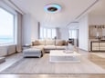 Globo-Lighting stropni ventilator z LED svetilko ALVA