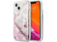 Maska za telefon Guess Hc Liquid Glitter Peony za iPhone 13 6.1 (GUHCP13MLGPEPI)