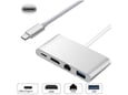Adapter Type C na RJ45 (LAN) HDMI USB 3.0 4u1 JWD-TC08