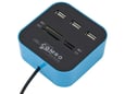USB hub I citac kartica 2u1 JWD-U35 plavi
