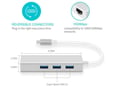 Adapter Type C na 3 USB 30 + RJ45 Gb JWD-T5