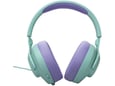 JBL žične naglavne slušalke z mikrofonom Quantum 100M2, vijolična-zelena
