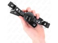KINK Gag With Tip Rivet And Snap Lock Black (4 Cm)