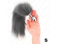 KINK Analni Čep With Tail Grey/white (s)