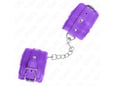 KINK Okovi Za Zapestje Premiuim Fur Lined Purple