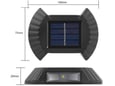 MASTER LED LED solarna stenska svetilka 0,3W 4500K 15lm IP65, 4 kom v kompletu