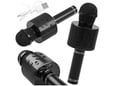 LTC karaoke bluetooth mikrofon z zvočnikom ter rgb osvetlitvijo črn