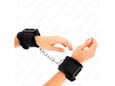 KINK BDSM lisice Kink Fur Lined, najlon/umetno krzno, črna
