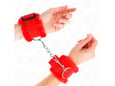 KINK Okovi Za Zapestje Fur Lined Red