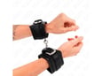 KINK Okovi Za Zapestje Rhinestone Buckle Black